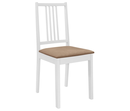 Juego de muebles de comedor 3 piezas MDF blanco