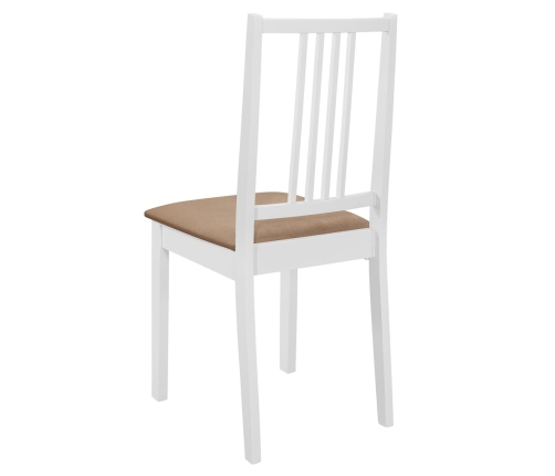 Juego de muebles de comedor 3 piezas MDF blanco