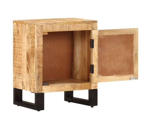 Mesita de noche de madera maciza de mango 40x30x50 cm