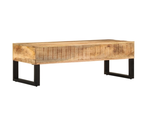 Mesa de centro de madera maciza de mango 110x50x38 cm