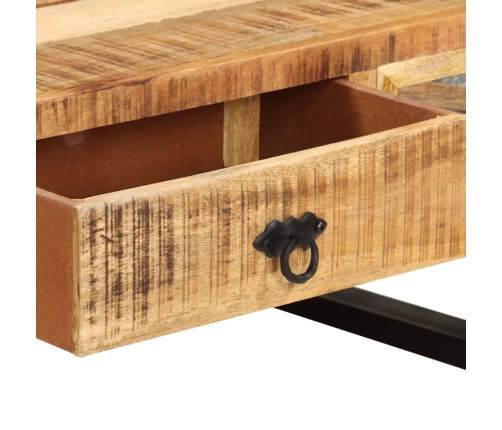 Mesa de centro de madera maciza de mango 110x50x38 cm