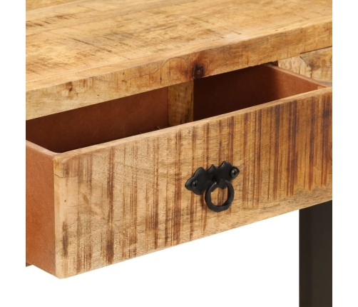 Mesa consola de madera maciza de mango 110x30x76 cm