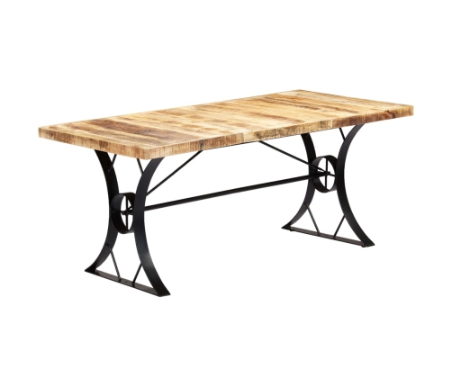 Mesa de comedor de madera maciza de mango 180x90x76 cm