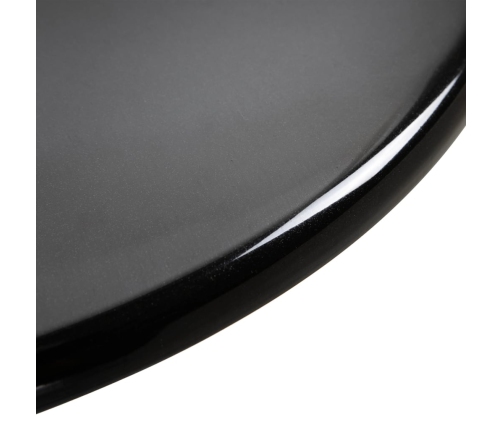 Mesa alta de cocina ABS negro Ø60 cm