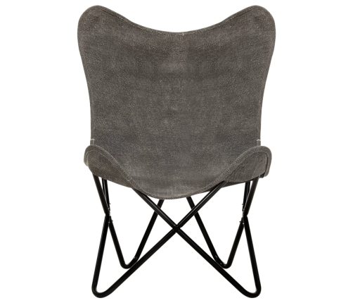 Silla Butterfly de lona gris antracita