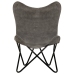 Silla Butterfly de lona gris antracita