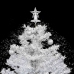 Árbol de Navidad con nieve con base en paraguas blanco 75 cm