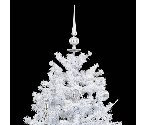 Árbol de Navidad con nieve con base en paraguas blanco 170 cm