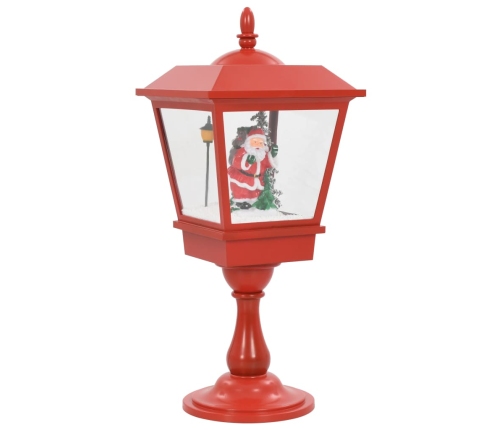 Farol de Navidad con base Papá Noel y LED 64 cm