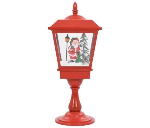 Farol de Navidad con base Papá Noel y LED 64 cm