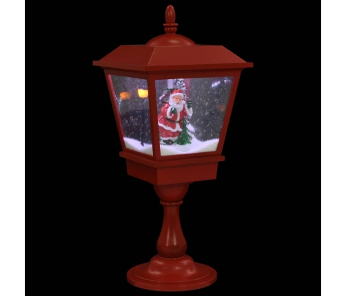 Farol de Navidad con base Papá Noel y LED 64 cm