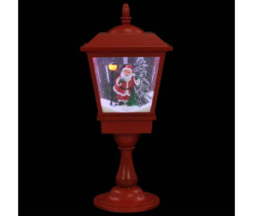 Farol de Navidad con base Papá Noel y LED 64 cm