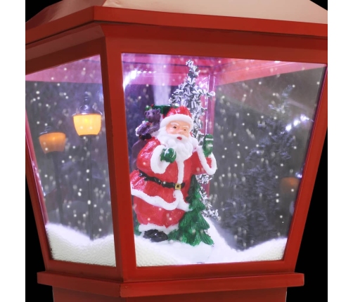 Farol de Navidad con base Papá Noel y LED 64 cm