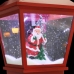 Farol de Navidad con base Papá Noel y LED 64 cm