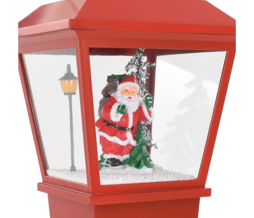 Farol de Navidad con base Papá Noel y LED 64 cm