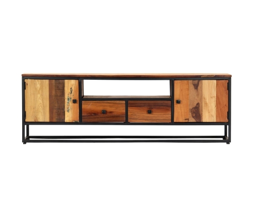 Mueble para TV de madera maciza reciclada 120x30x40 cm