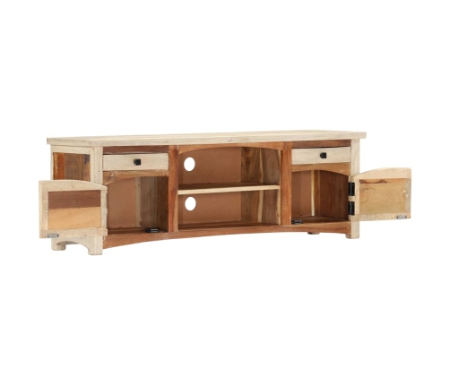 Mueble para TV de madera maciza reciclada 120x30x40 cm