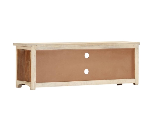 Mueble para TV de madera maciza reciclada 120x30x40 cm