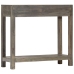 Mesa consola de madera maciza de mango gris 86x30x76 cm