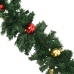 Guirnaldas de Navidad con bolas 4 unidades PVC verde 270 cm