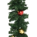 Guirnaldas de Navidad con bolas 4 unidades PVC verde 270 cm