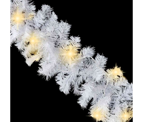 Guirnalda de Navidad con luces LED blanco 5 m