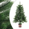 Árbol de Navidad artificial hojas realistas verde 65 cm