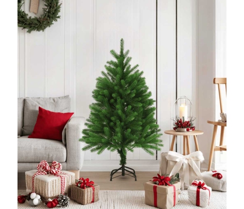 Árbol de Navidad artificial hojas realistas verde 120 cm