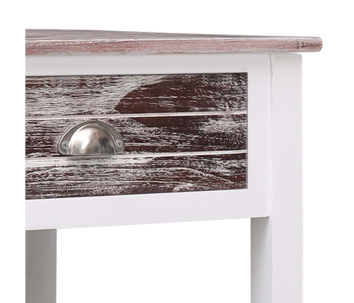 vidaXL Mesa de centro de madera marrón 100x50x45 cm