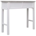 Mesa consola de madera gris 90x30x77 cm