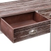 Mesa consola de madera marrón 90x30x77 cm