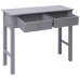 Mesa consola de madera gris 90x30x77 cm