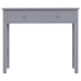 Mesa consola de madera gris 90x30x77 cm