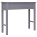 Mesa consola de madera gris 90x30x77 cm