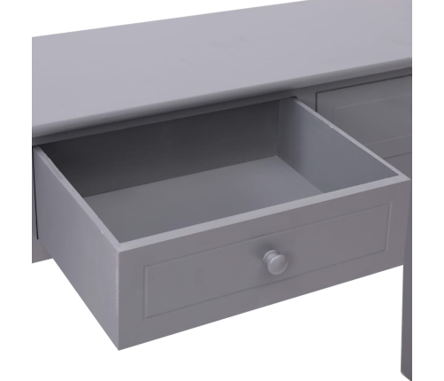 Mesa consola de madera gris 90x30x77 cm