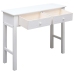 Mesa consola de madera blanco 90x30x77 cm