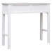 Mesa consola de madera blanco 90x30x77 cm