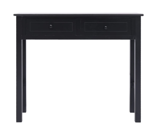 vidaXL Mesa consola de madera negra 90x30x77 cm