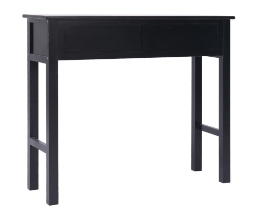 vidaXL Mesa consola de madera negra 90x30x77 cm