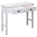 Mesa consola de madera blanco antiguo 90x30x77 cm