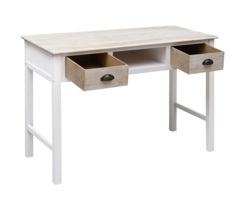 vidaXL Mesa consola de madera 110x45x76 cm