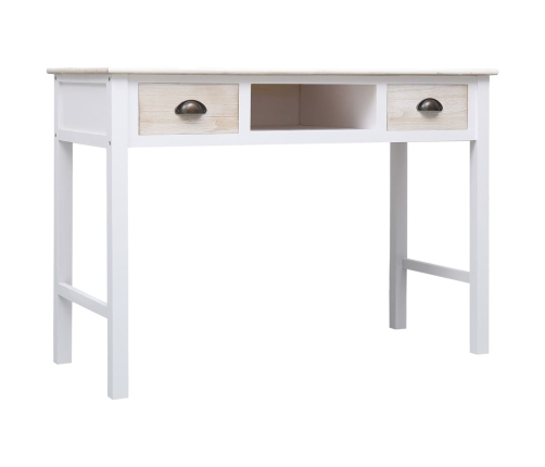 vidaXL Mesa consola de madera 110x45x76 cm