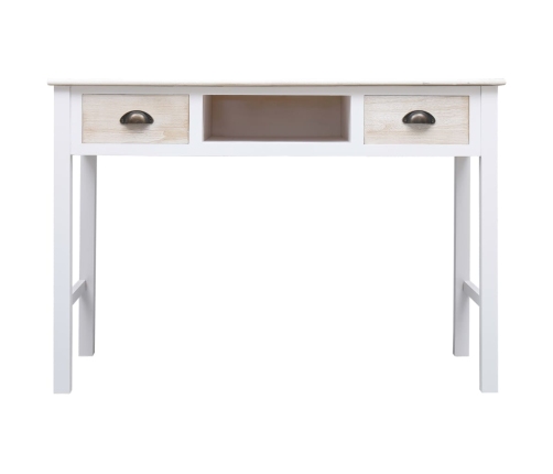 vidaXL Mesa consola de madera 110x45x76 cm