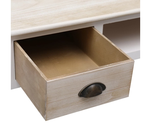 vidaXL Mesa consola de madera 110x45x76 cm