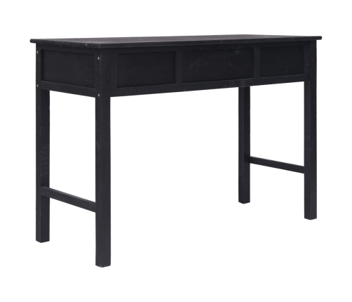 Mesa consola de madera negra 110x45x76 cm