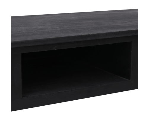 Mesa consola de madera negra 110x45x76 cm