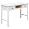 Mesa consola de madera blanco antiguo 110x45x76 cm