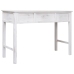 vidaXL Mesa consola de madera blanco antiguo 110x45x76 cm