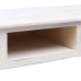 vidaXL Mesa consola de madera blanco antiguo 110x45x76 cm