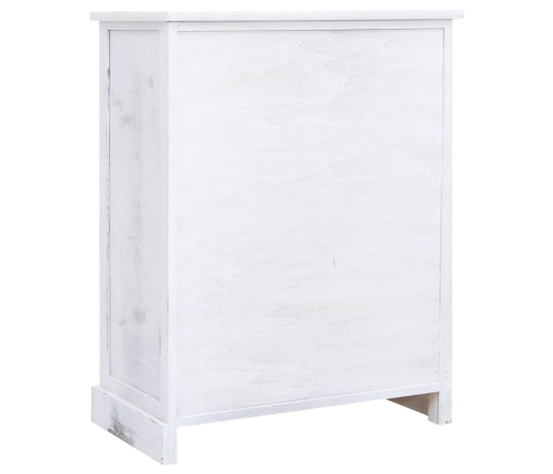 Cajonera de madera blanca 60x30x75 cm